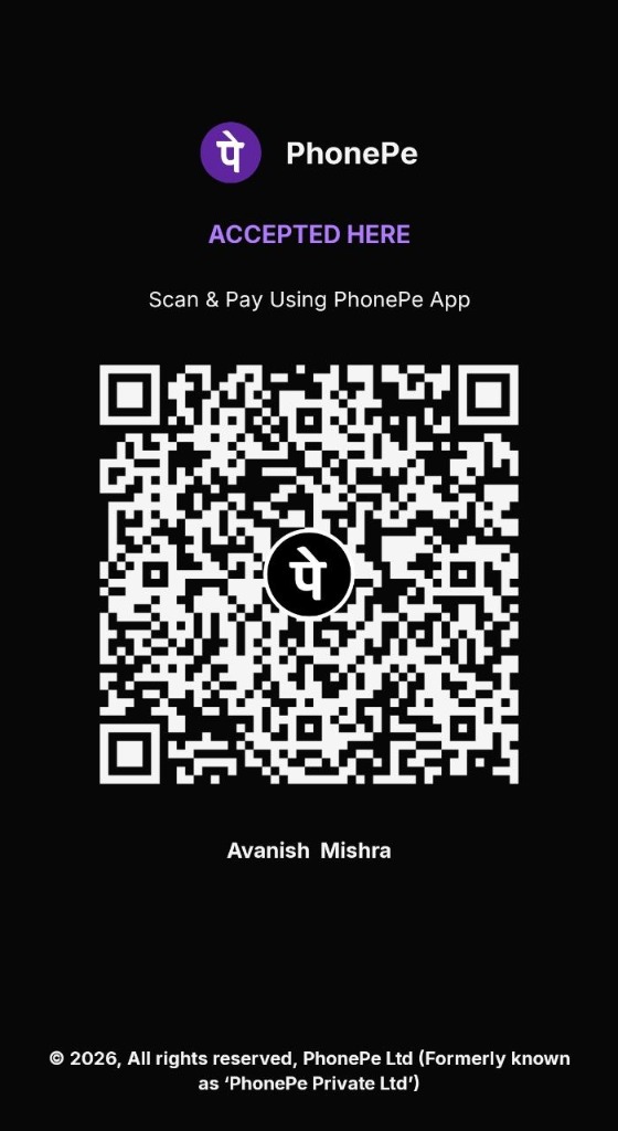 Avanish Mishra Original PhonePe Payment QR Code